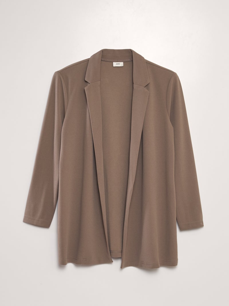 Casaco tipo blazer fluido MARROM - Kiabi