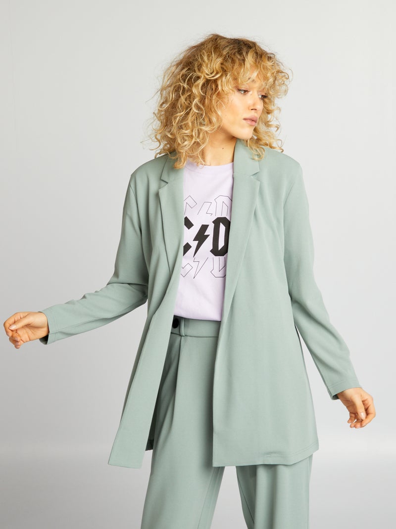 Casaco tipo blazer fluido VERDE - Kiabi