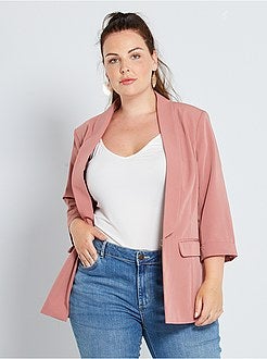Casaco tipo blazer sem botões - Kiabi