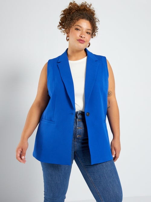 Casaco tipo blazer sem mangas - Kiabi