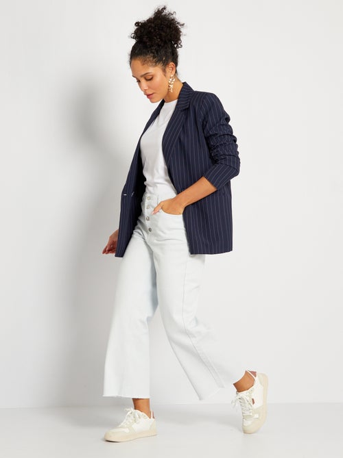 Casaco tipo blazer semi-comprido - Kiabi