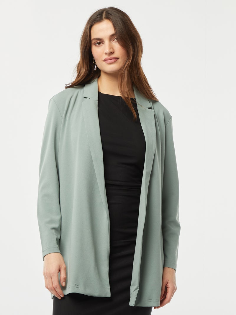 Casaco tipo blazer semi-comprido fluido 'JDY' CINZA - Kiabi