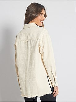 Casaco tipo camisa de ganga - Kiabi