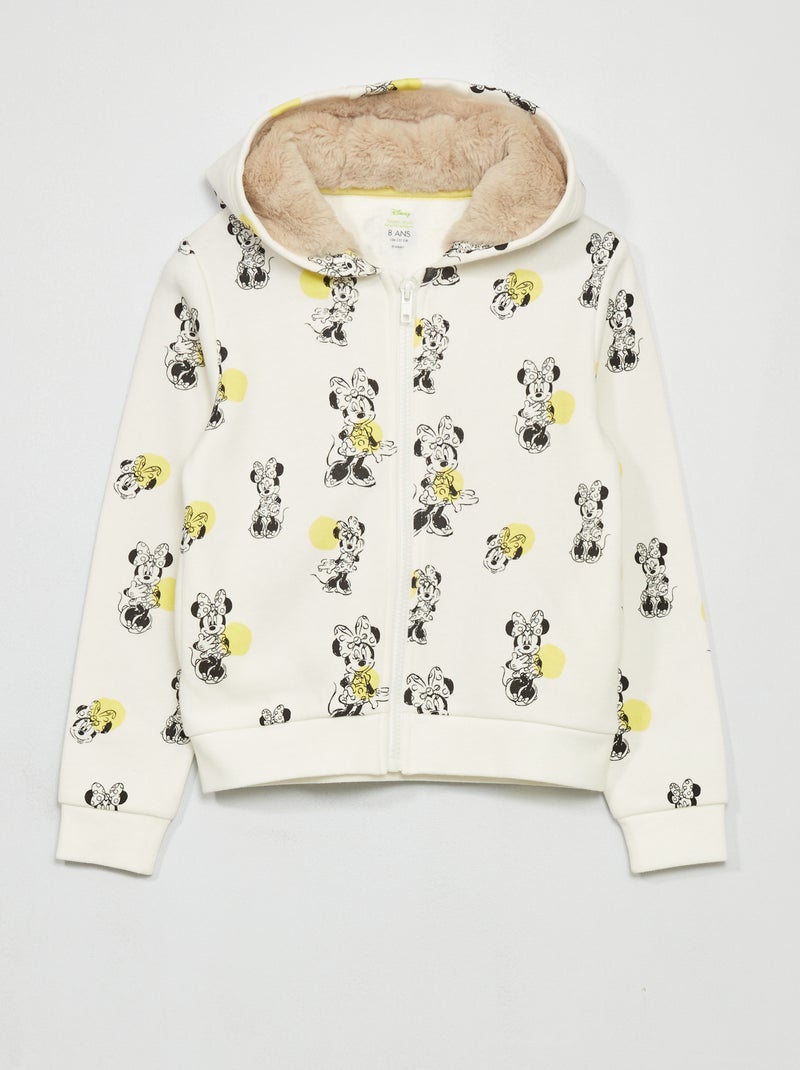 Casaco tipo sweatshirt com capuz 'Minnie' BEGE - Kiabi