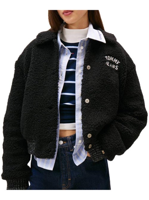 Casaco Varsity Preto de Mulher Tommy Hilfiger - Kiabi