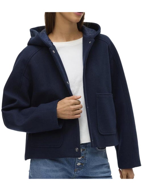 Casaco Vero Moda Fortunerome Azul-Marinho para Mulher - Kiabi Casaco Vero Moda Fortunerome Azul-Marinho para Mulher - Kiabi