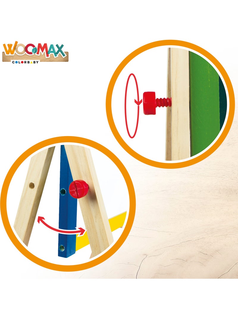 Cavalete de madeira com quadro negro woomax N/D - Kiabi