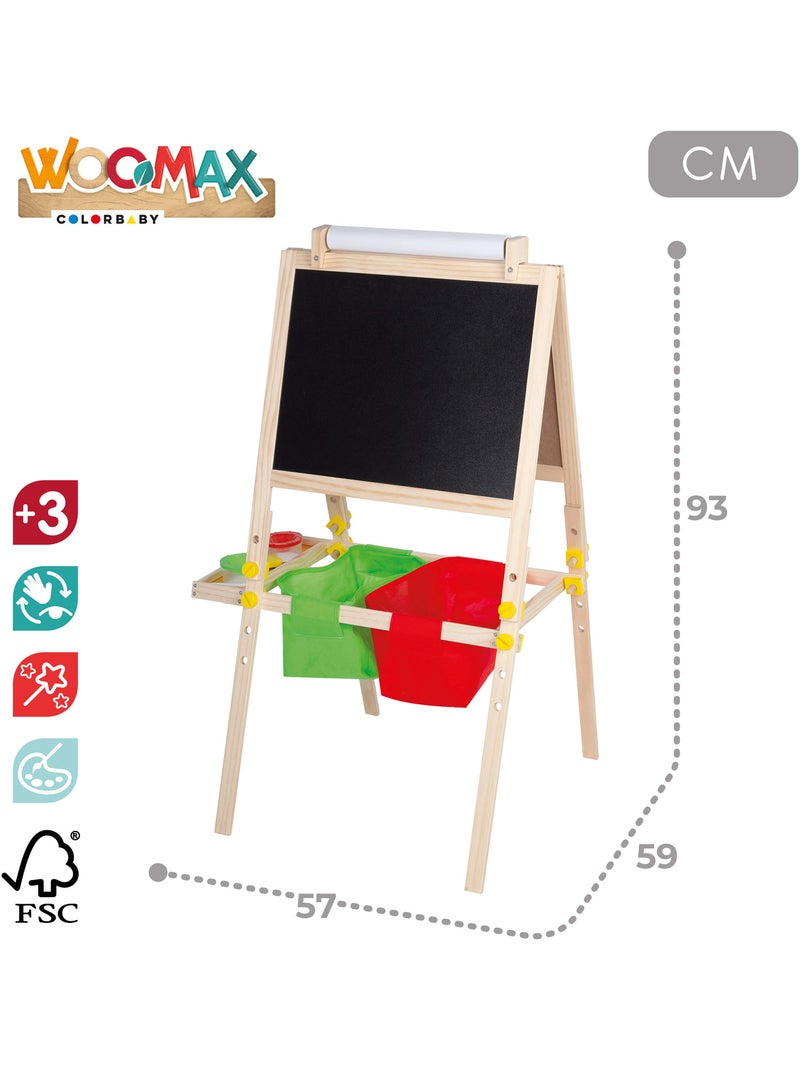 Cavalete quadro branco 3 em 1 WOOMAX N/D - Kiabi