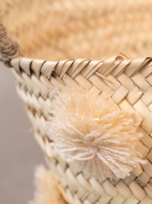 Cesto de arrumação com borlas - Kiabi Cesto de arrumação com borlas - Kiabi