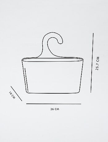 Cesto de banho com gancho