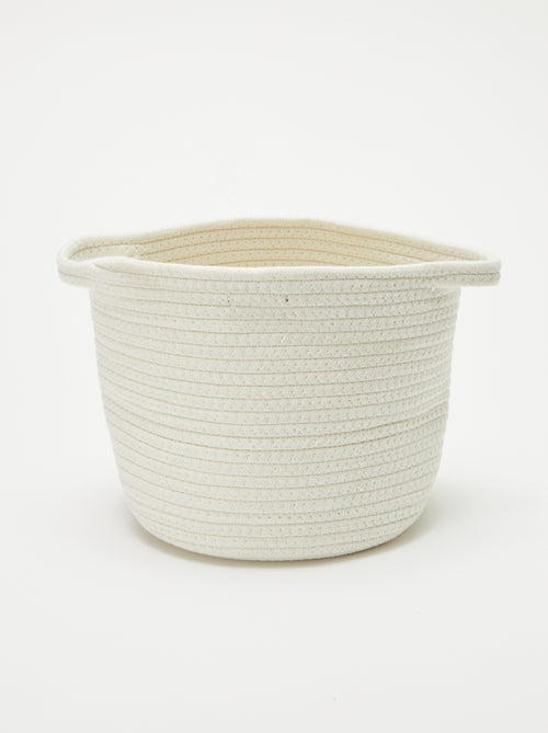 Cesto de corda redondo 'Arco-íris' - Kiabi