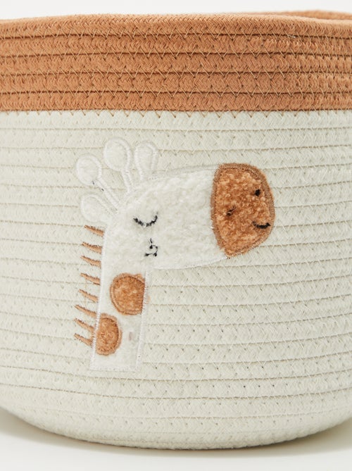 Cesto de corda redondo 'Girafa' - Kiabi
