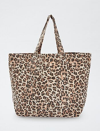 Cesto de praia extra largo em algodão