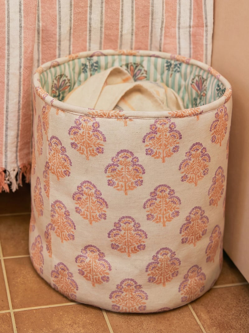 Cesto de tecido - Kiabi Home Laranja - Kiabi