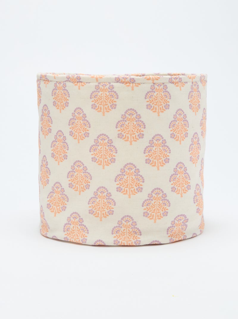 Cesto de tecido - Kiabi Home Laranja - Kiabi