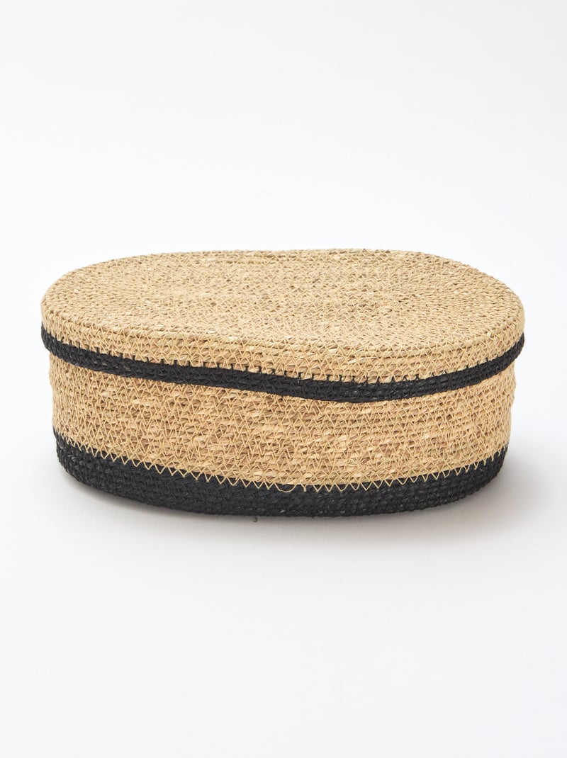Cesto de vime Preto - Kiabi