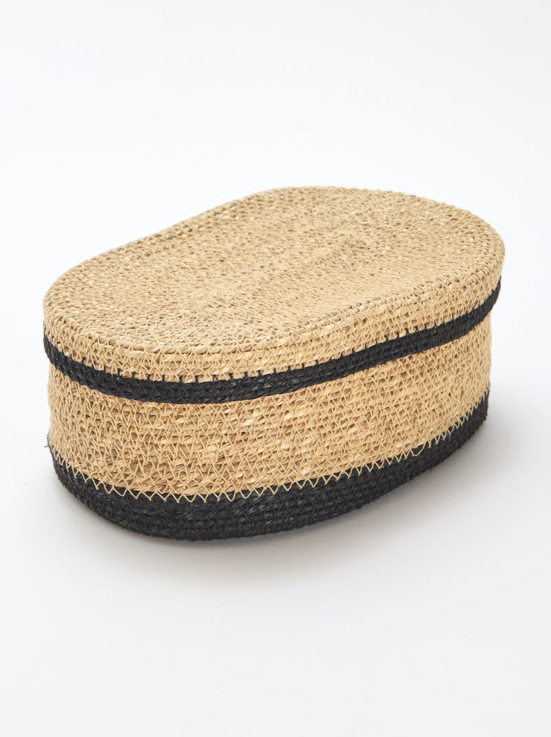 Cesto de vime Preto - Kiabi