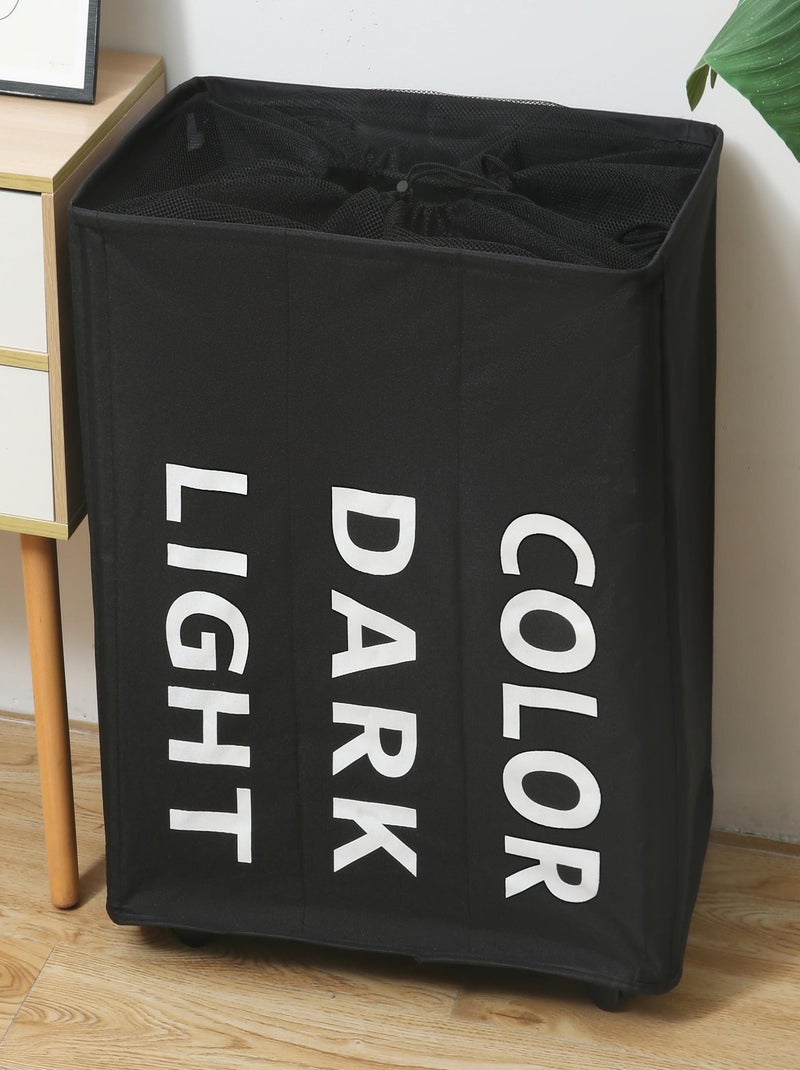 Cestos de roupa suja poliéster promo linge Preto - Kiabi