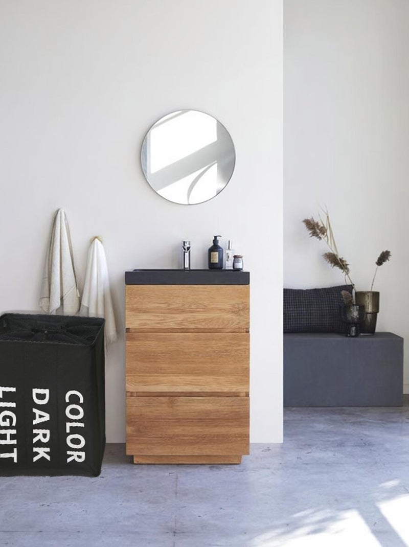 Cestos de roupa suja poliéster promo linge Preto - Kiabi