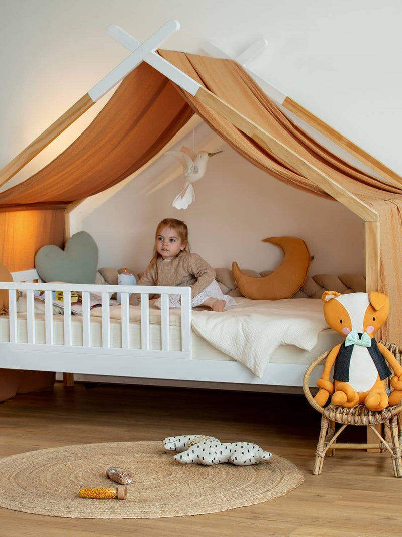 Céu de cama cabana infantil em gaze de algodão | sevira kids Bege - Kiabi