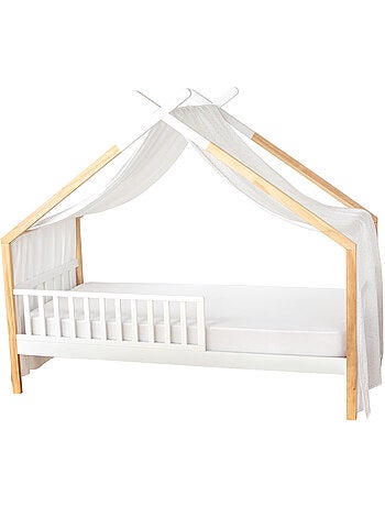 Céu de cama cabana infantil em gaze de algodão | sevira kids