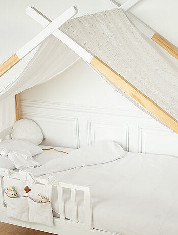 Céu de cama cabana infantil em gaze de algodão | sevira kids