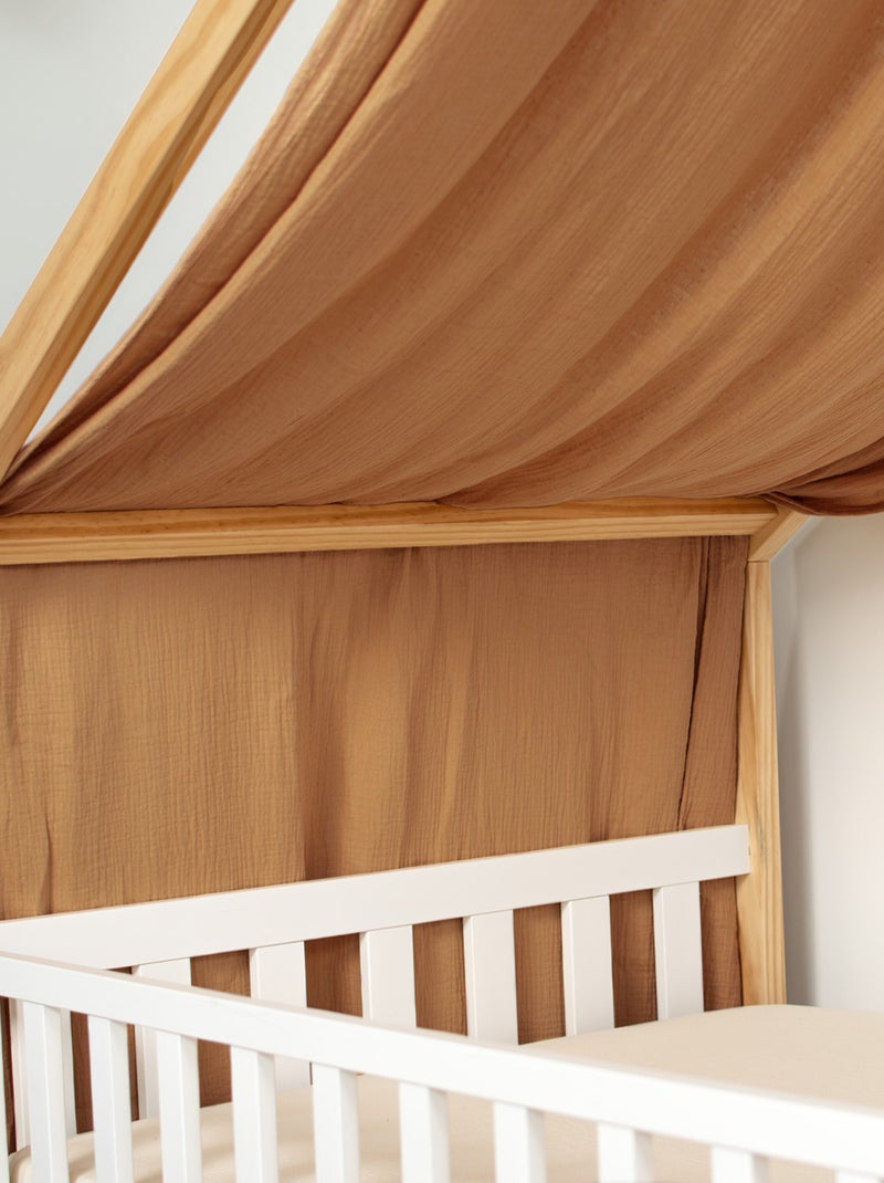 Céu de cama cabana infantil em gaze de algodão | sevira kids Castanho-claro - Kiabi