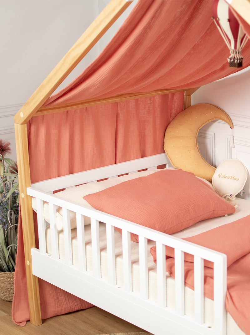 Céu de cama cabana infantil em gaze de algodão | sevira kids Castanho - Kiabi