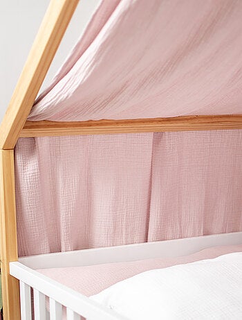 Céu de cama cabana infantil em gaze de algodão | sevira kids