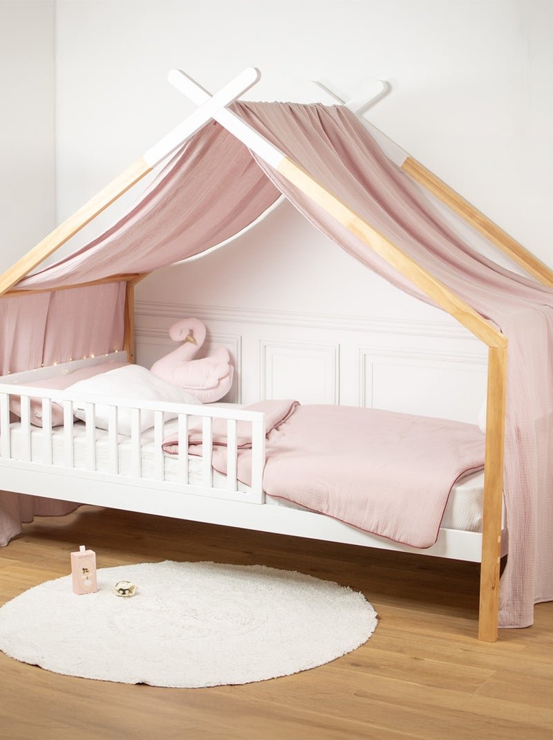 Céu de cama cabana infantil em gaze de algodão | sevira kids Rosa - Kiabi