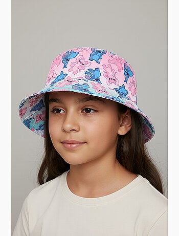 Chapéu-boné lilo & stitch rosa menina | licença oficial
