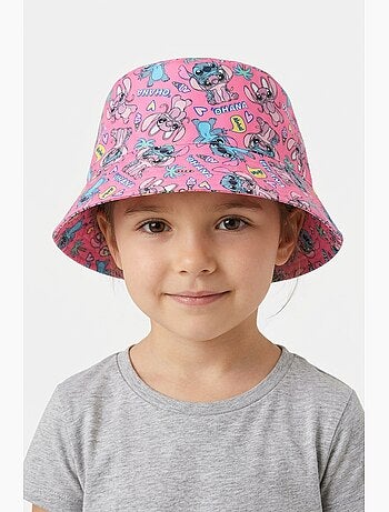 Chapéu-boné lilo & stitch rosa menina | licença oficial