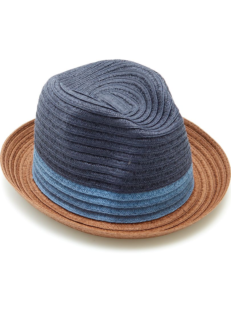 Chapéu borsalino tricolor azul - Kiabi