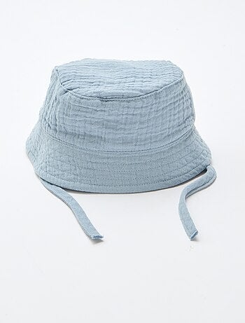 Chapéu Bucket em gaze de algodão