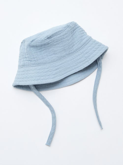 Chapéu Bucket em gaze de algodão - Kiabi
