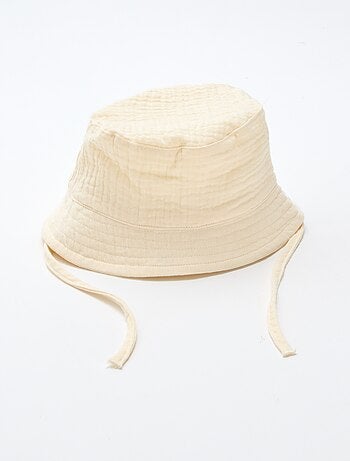 Chapéu Bucket em gaze de algodão