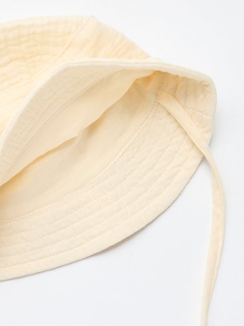 Chapéu Bucket em gaze de algodão - Kiabi