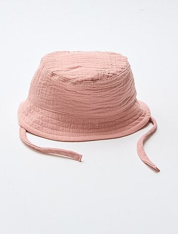 Chapéu Bucket em gaze de algodão