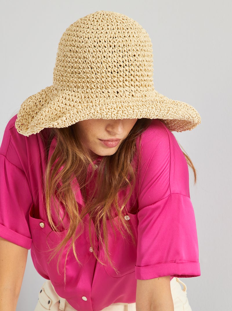 Chapéu cloche liso BEGE - Kiabi