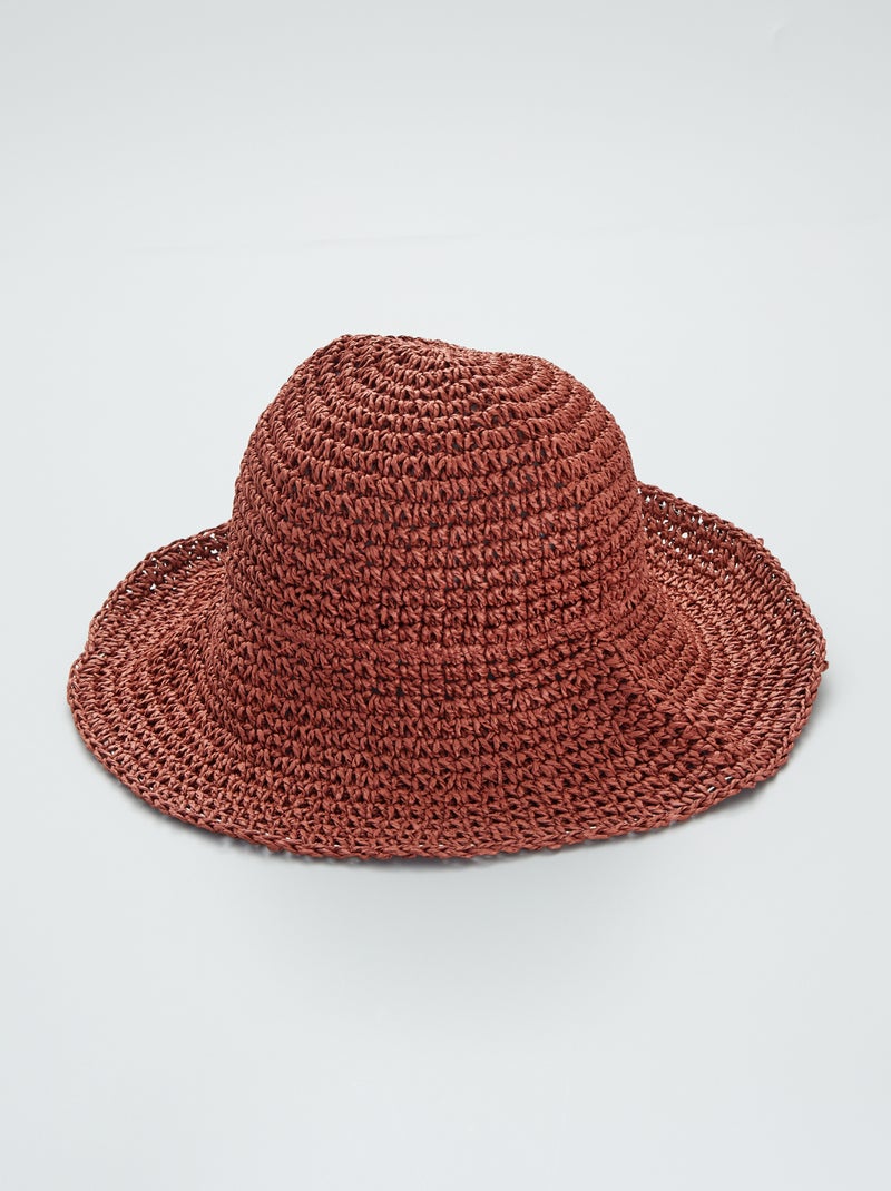 Chapéu cloche liso MARROM - Kiabi
