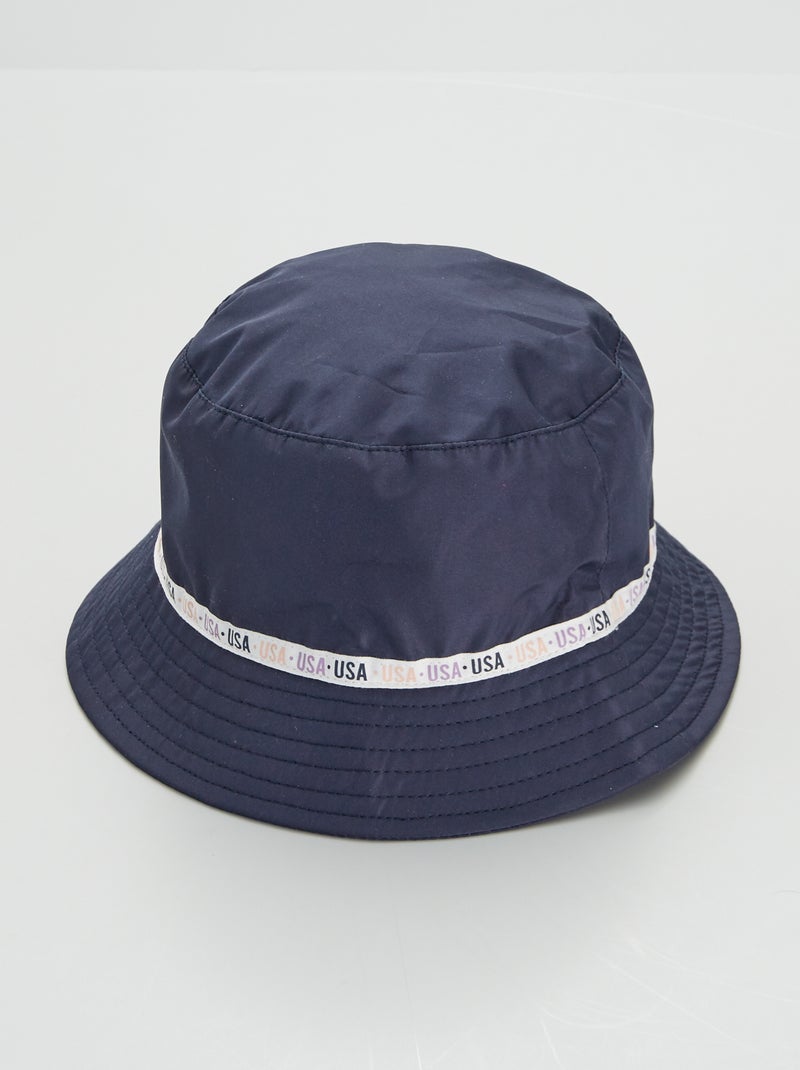 Chapéu com estampado 'Usa' Azul Marinho - Kiabi