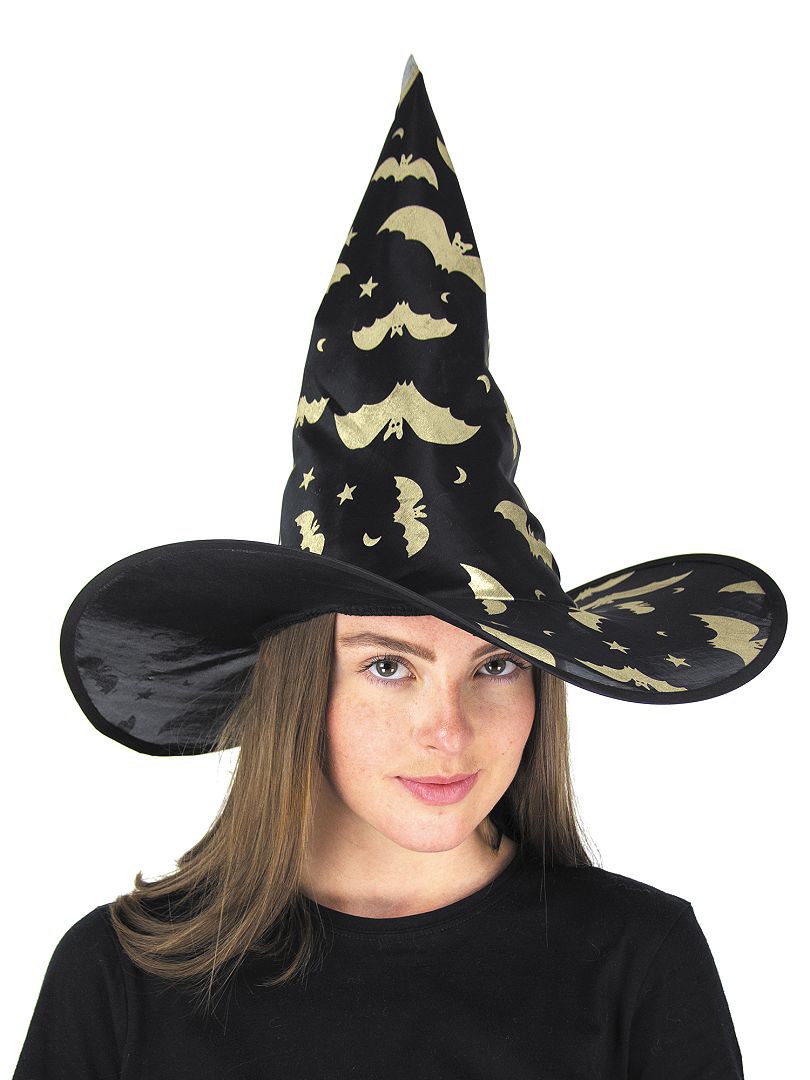 Chapéu de bruxa Preto/ Dourado - Kiabi