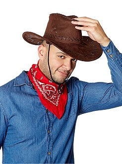 Roupa fantasia homem - Chapéu de cowboy - Kiabi