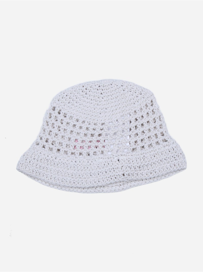Chapéu de croché - guess kids Branco sujo - Kiabi