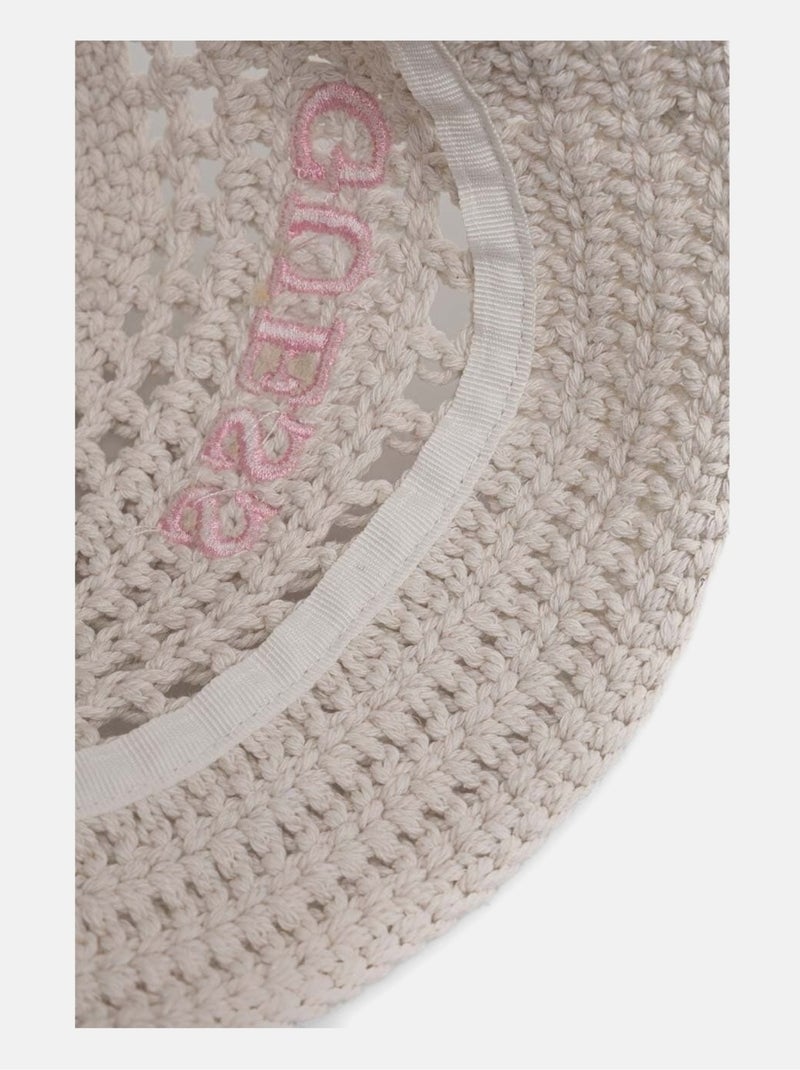 Chapéu de croché - guess kids Branco sujo - Kiabi
