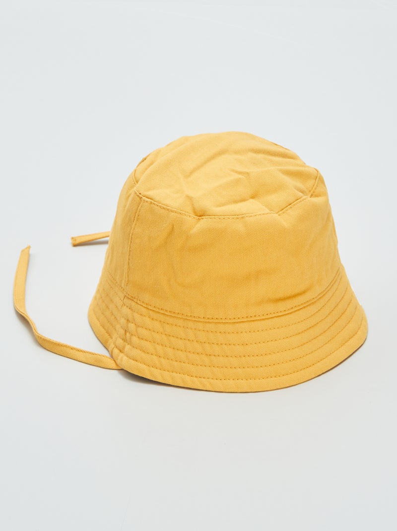 Chapéu de lona AMARELO - Kiabi