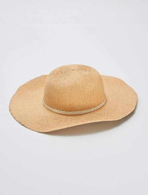 Chapéu de palha brilhante - Kiabi