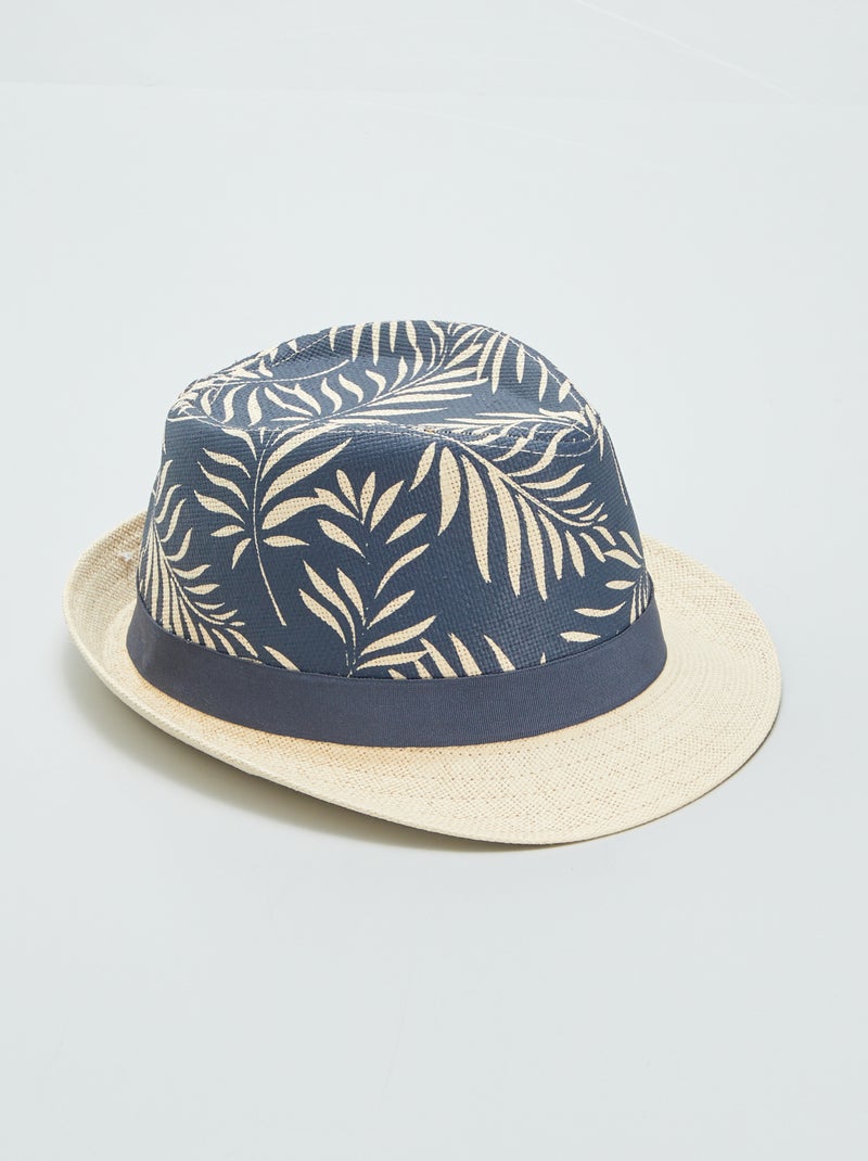 Chapéu de palha estampado BEGE - Kiabi