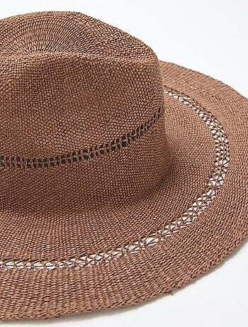 Chapéu de palha estilo Borsalino