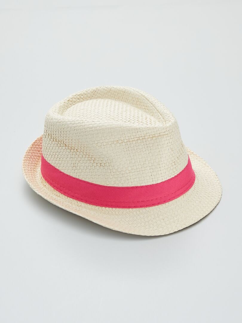 Chapéu de palha Rosa - Kiabi